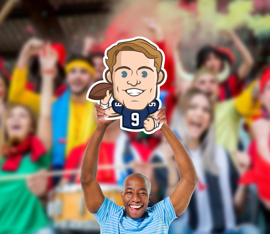 Matthew Stafford Emoji - Big Head - Official NFLPA - Los Angeles Rams - Foam Core Cutout