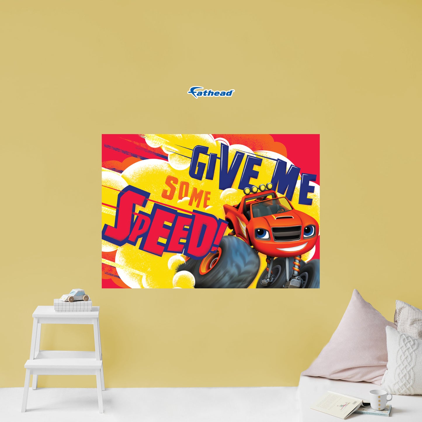 Blaze and the Monster Machines:  Give Me Some Speed Poster        - Officially Licensed Nickelodeon Removable     Adhesive Decal
