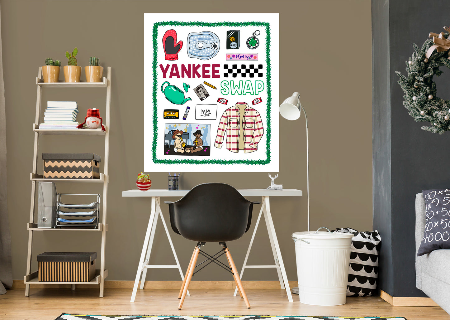 The Office: Yankee Swap Mural - Officially Licensed NBC Universal Removable Adhesive Decal