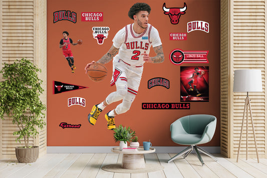 Chicago Bulls: Lonzo Ball 2021        - Officially Licensed NBA Removable     Adhesive Decal