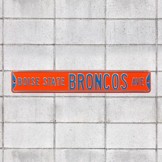 Boise State Broncos: Boise State Broncos Avenue (Orange) - Officially Licensed Metal Street Sign