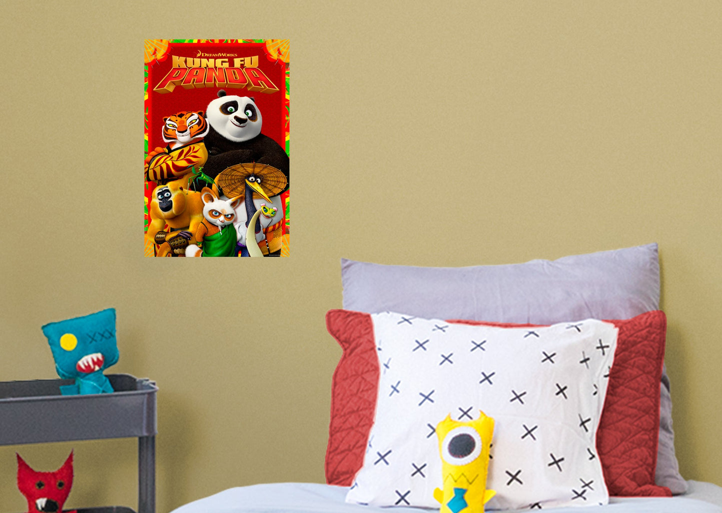 Kung Fu Panda:  Movie Poster Mural        - Officially Licensed NBC Universal Removable Wall   Adhesive Decal