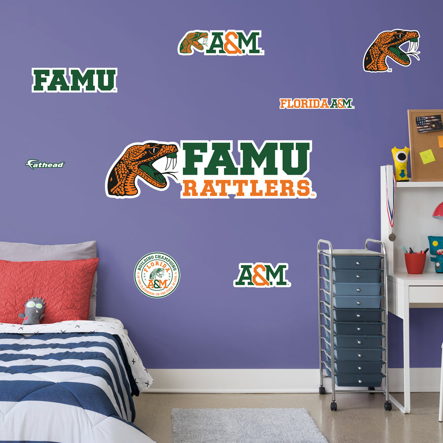 Florida A&M University - RealBig Collection - Official NCAA - Reusable Vinyl Wall Decals