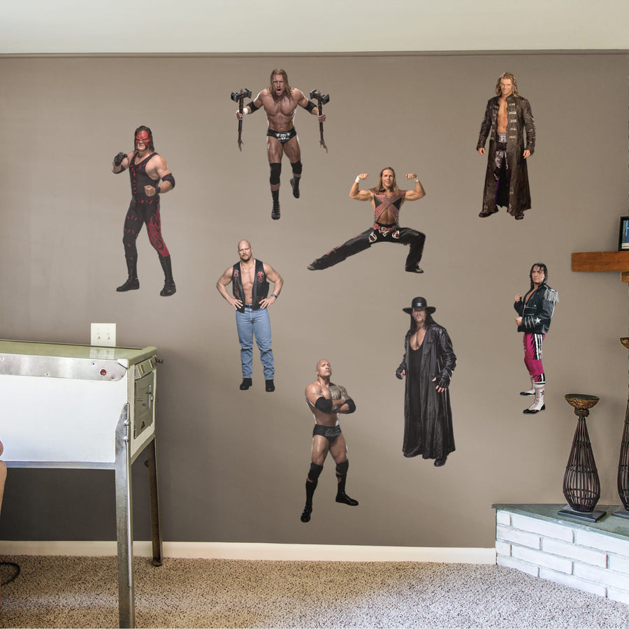 WWE - RealBig Attitude Era Collection - Official WWE - Reusable Vinyl Wall Decals