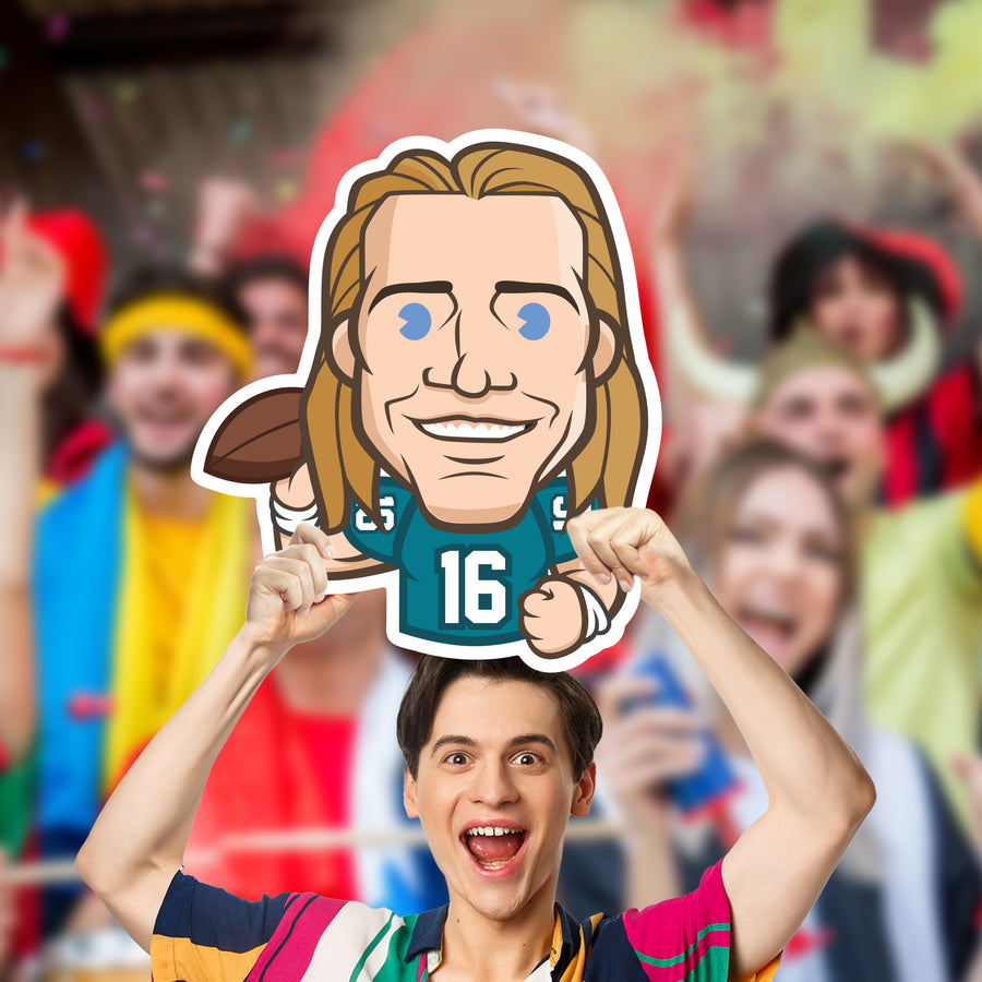 Trevor Lawrence Emoji - Big Head - Official NFLPA - Jacksonville Jaguars - Foam Core Cutout