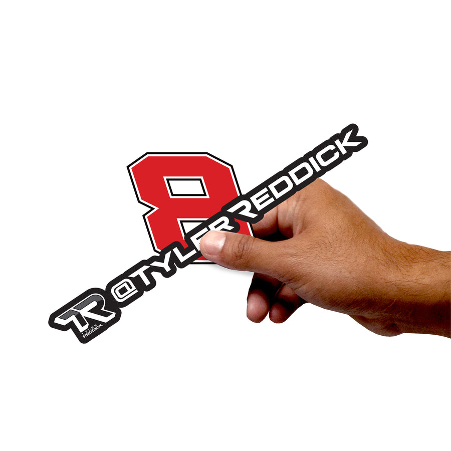 Tyler Reddick - 5 Logo Minis (Mixed Sizes) - Official NASCAR - Reusable Vinyl Decals