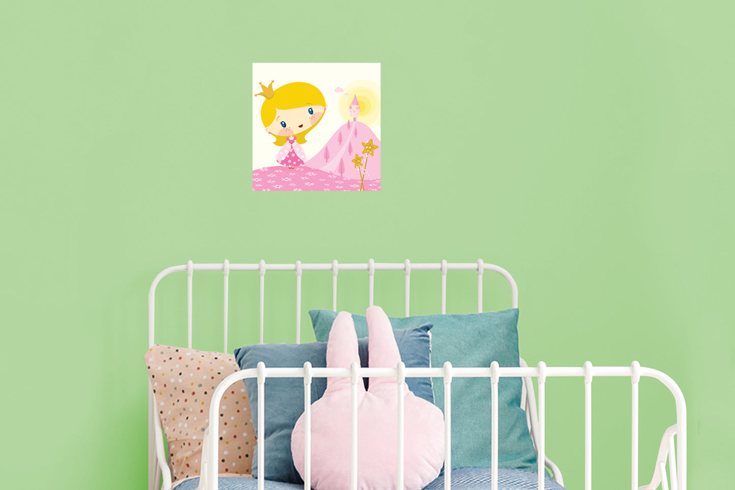 Nursery Princess:  All Pink Mural        -   Removable Wall   Adhesive Decal