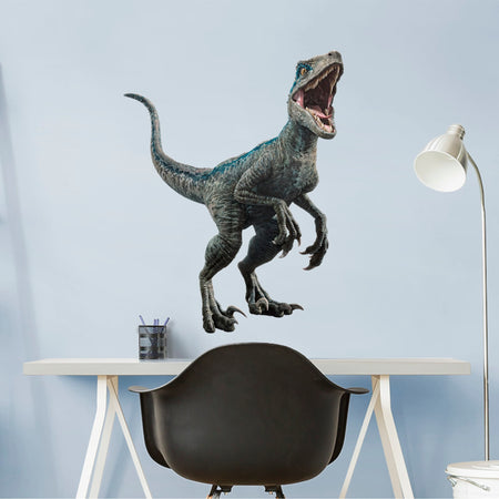 Jurassic World 2 Blue Velociraptor Giant Kids' Wall Decal : Target