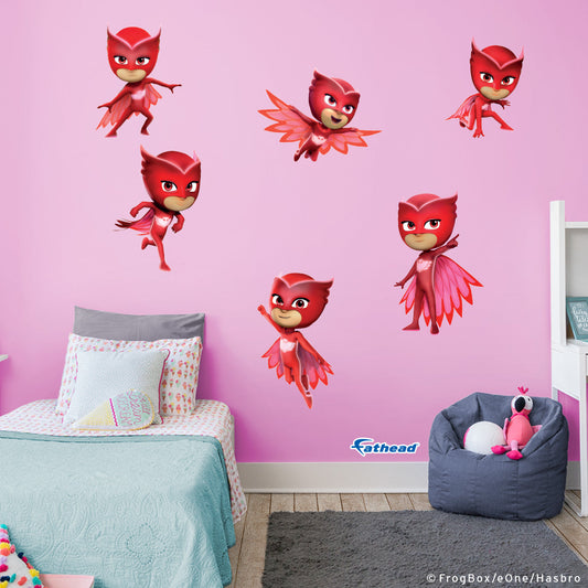 PJ Masks: Owlette Collection - Officially Licensed Hasbro Removable Adhesive Decal