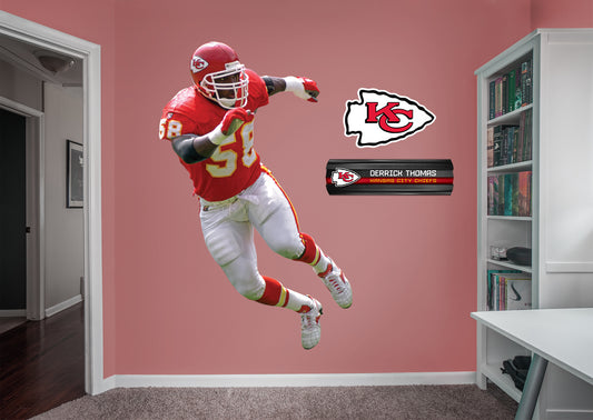 Kansas City Chiefs: Derrick Thomas  Legend        - Officially Licensed NFL Removable Wall   Adhesive Decal