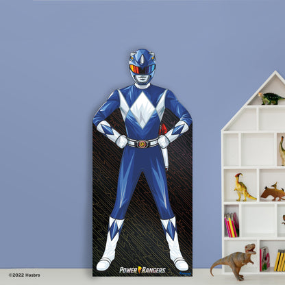Power Rangers: Blue Ranger Life-Size Foam Core Cutout - Officially Licensed Hasbro Stand Out
