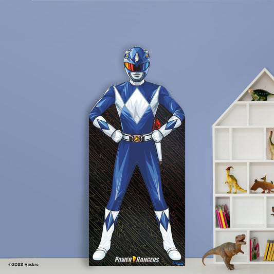 Power Rangers: Blue Ranger Life-Size Foam Core Cutout - Officially Licensed Hasbro Stand Out