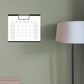 Calendars: Contrasts Modern One Month Calendar Dry Erase - Removable Adhesive Decal