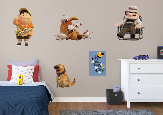 Dug Days:  Characters Collection        - Officially Licensed Disney Removable Wall   Adhesive Decal