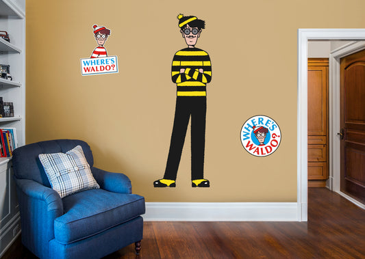 Where's Waldo: Odlaw RealBig        - Officially Licensed NBC Universal Removable     Adhesive Decal