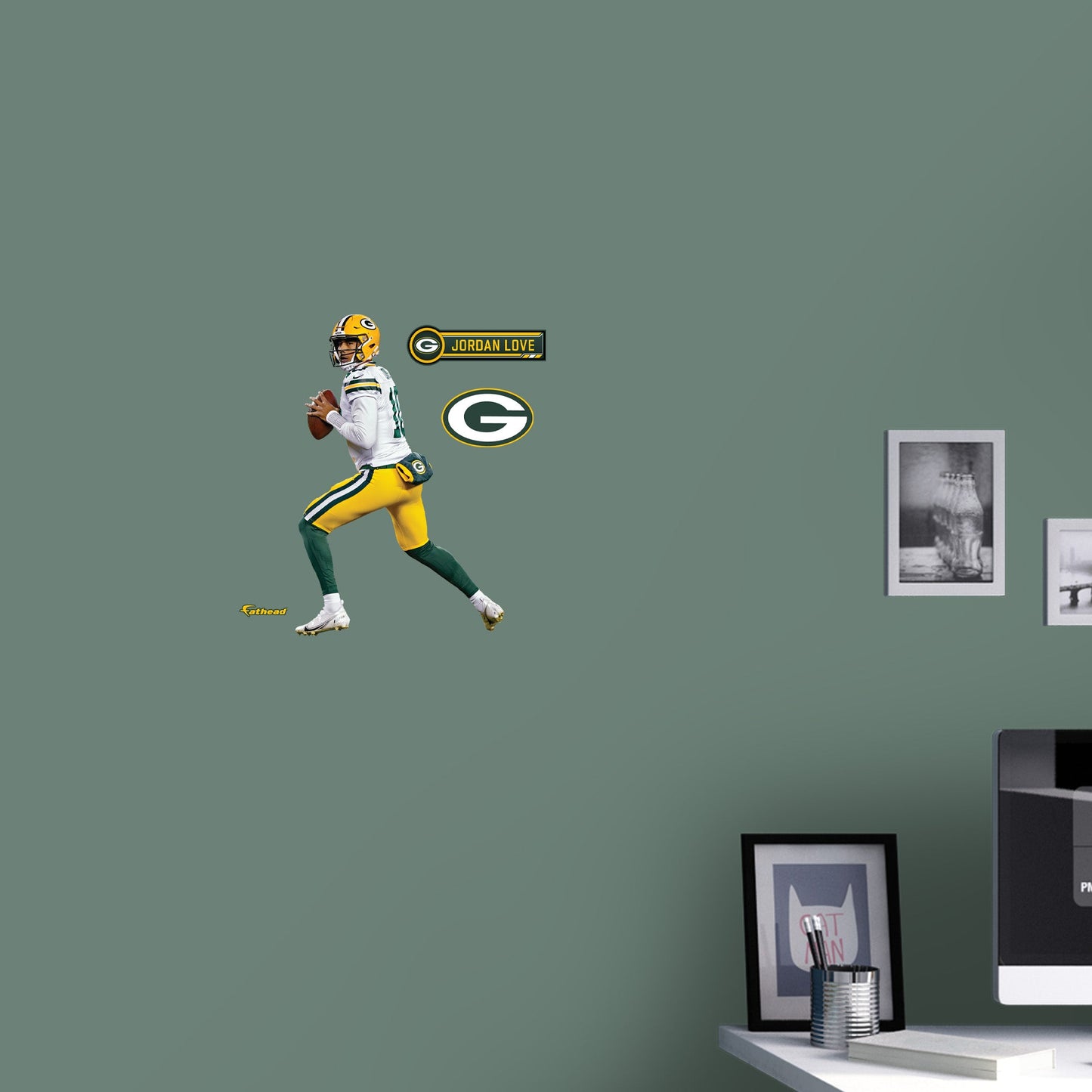 Green Bay Packers: Jordan Love  Pocket Presence        - Officially Licensed NFL Removable     Adhesive Decal