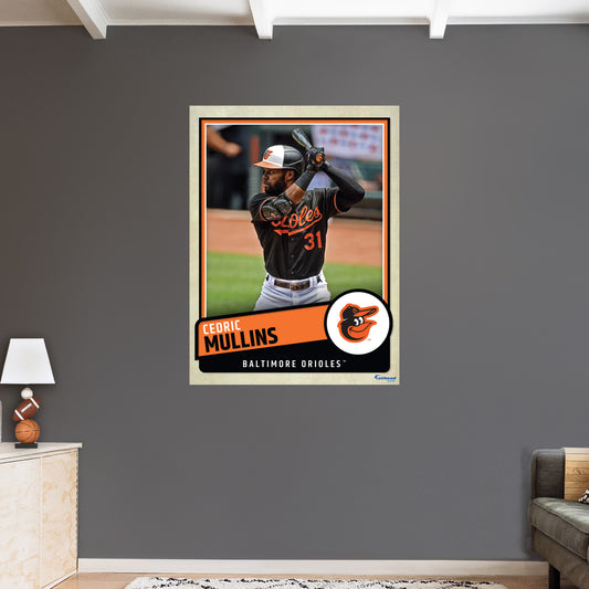 Baltimore Orioles: Cedric Mullins 2022 Poster        - Officially Licensed MLB Removable     Adhesive Decal