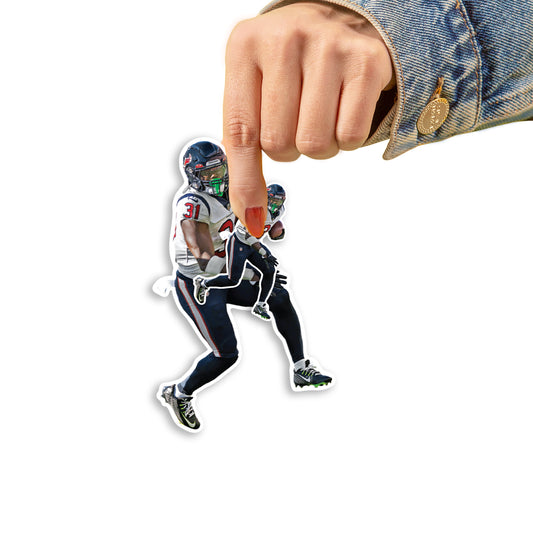 Houston Texans: Dameon Pierce  Minis        - Officially Licensed NFL Removable     Adhesive Decal