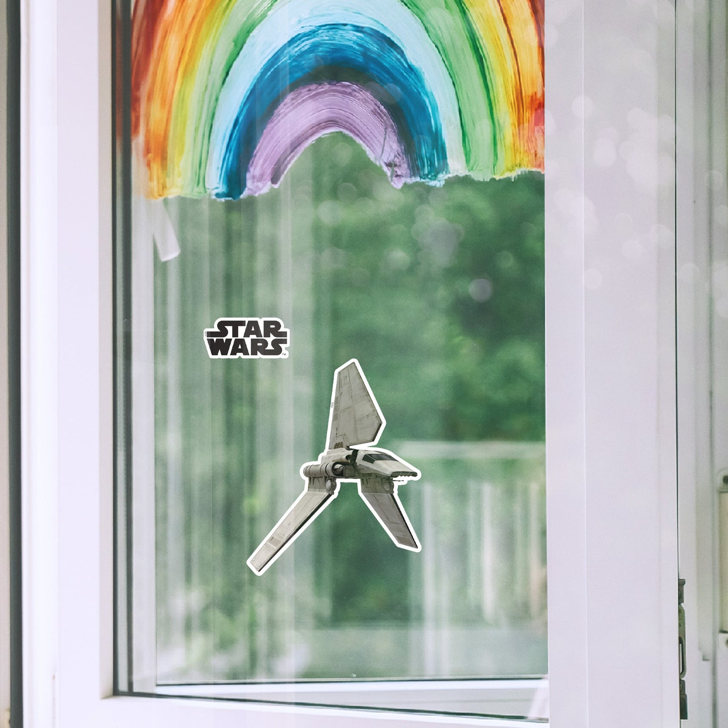 Imperial Shuttle_semiprofile Window Clings - Officially Licensed Star Wars Removable Window Static Decal
