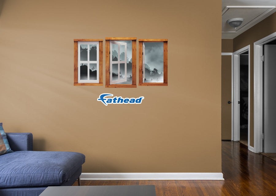 Halloween:  Hill Icon Instant Windows        -   Removable     Adhesive Decal