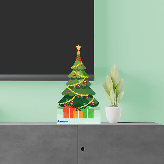 Christmas: Christmas Tree with Presents  Mini   Cardstock Cutout  -      Stand Out