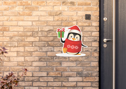 Christmas:  Penguin with Red Sweater        -      Outdoor Graphic