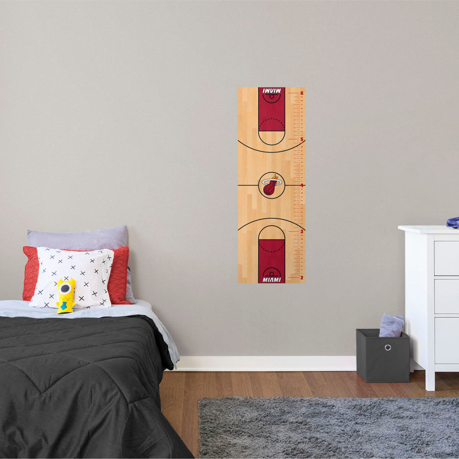 Miami Heat - Growth Chart - Official NBA - Reusable Vinyl Wall Decal