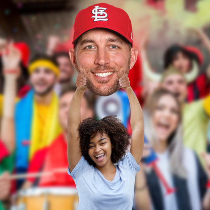 St. Louis Cardinals: Adam Wainwright 2022 Big Head   Foam Core Cutout  - Officially Licensed MLB    Big Head