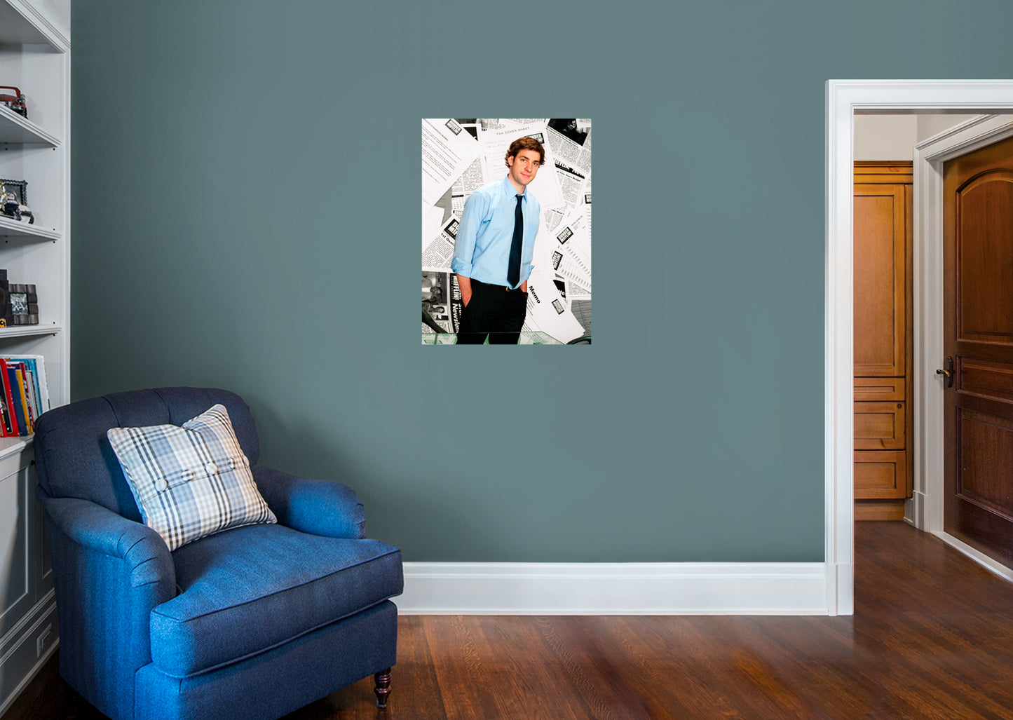 The Office: Jim Mural        - Officially Licensed NBC Universal Removable Wall   Adhesive Decal