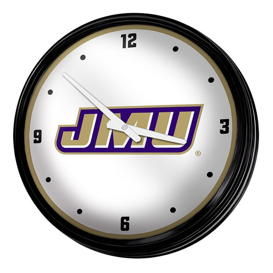 James Madison Dukes: Retro Lighted Wall Clock - The Fan-Brand