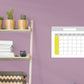 Calendars: Double Modern One Month Calendar Dry Erase - Removable Adhesive Decal