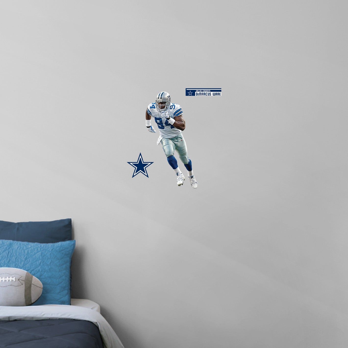 Dallas Cowboys: DeMarcus Ware Legend - Officially Licensed NFL Removable Adhesive Decal
