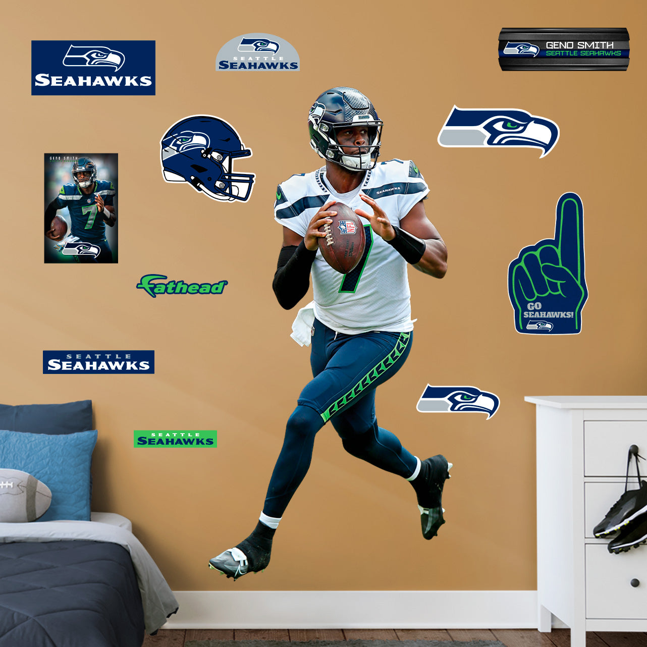Seattle Seahawks: Geno Smith 2022 - Officially Licensed NFL Removable  Adhesive Decal