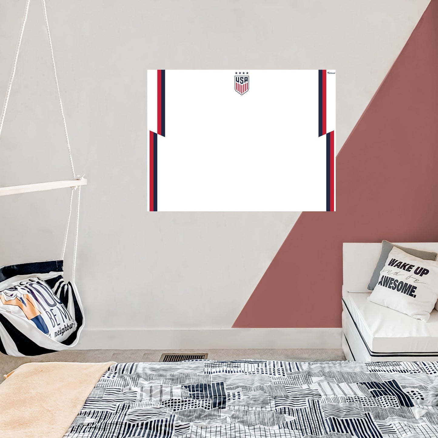Jersey Trim Dry Erase - Officially Licensed USWNT Removable Adhesive Decal