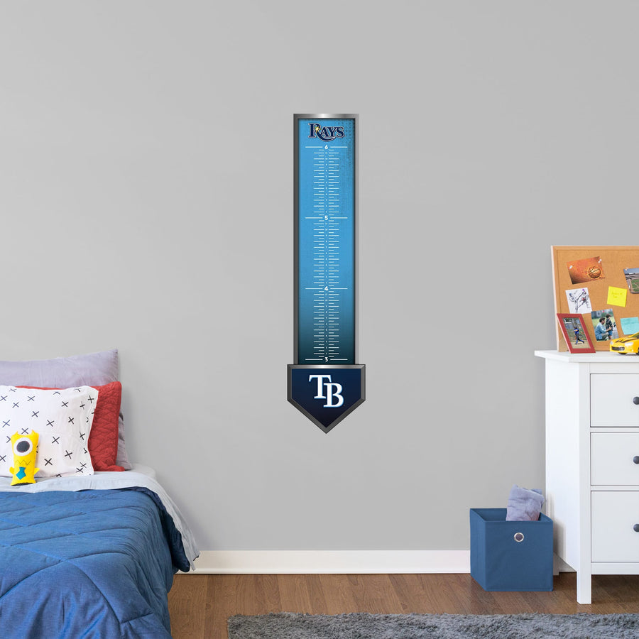 Tampa Bay Rays - Growth Chart - Official MLB - Reusable Vinyl Wall Decal