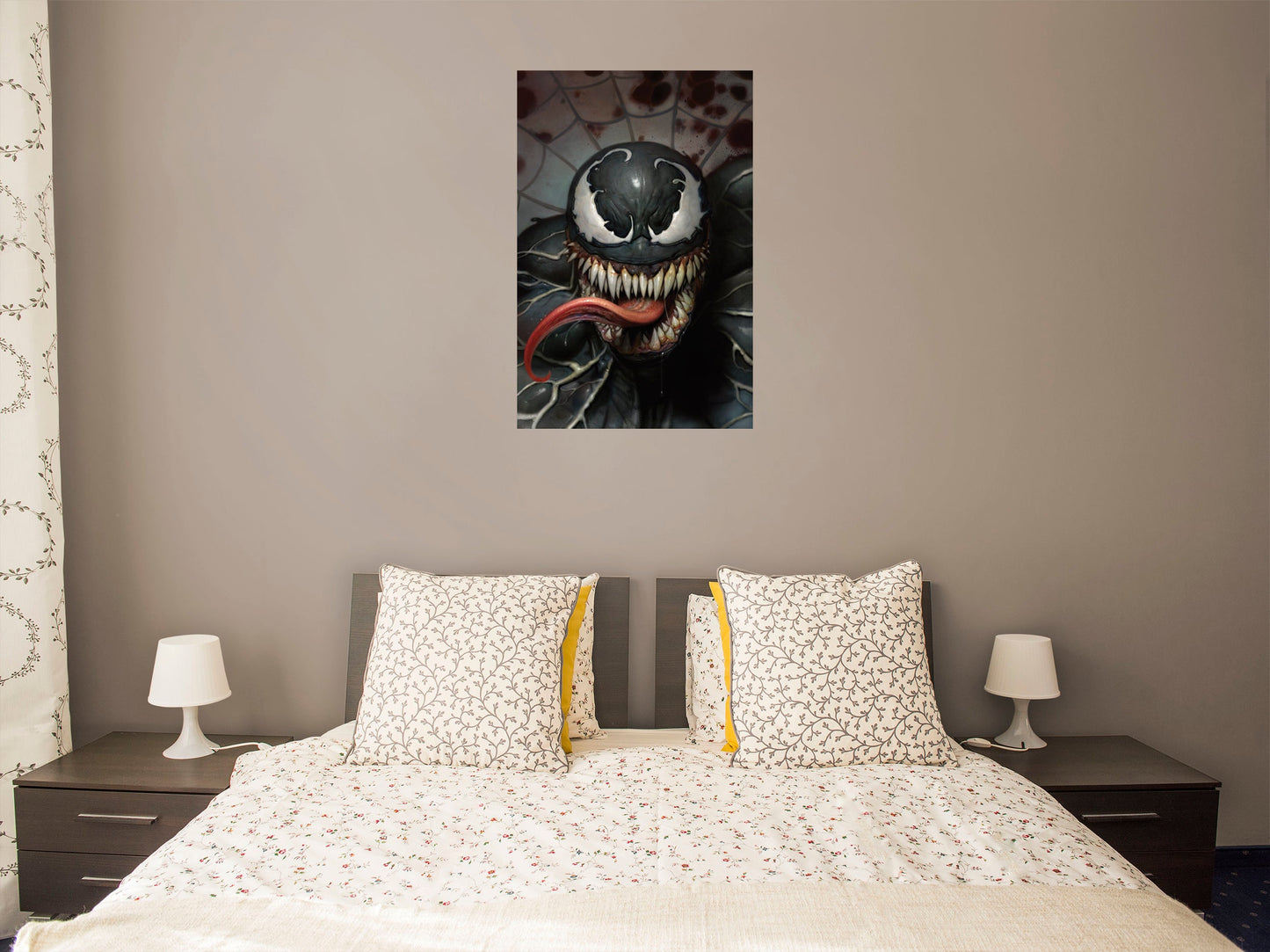 Venom: Venom Realistic Mural        - Officially Licensed Marvel Removable     Adhesive Decal
