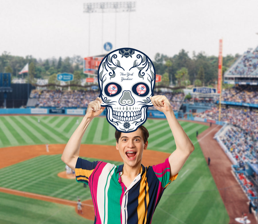 Skull Logo - Big Head - Official MLB - New York Yankees - Foam Core Cutout