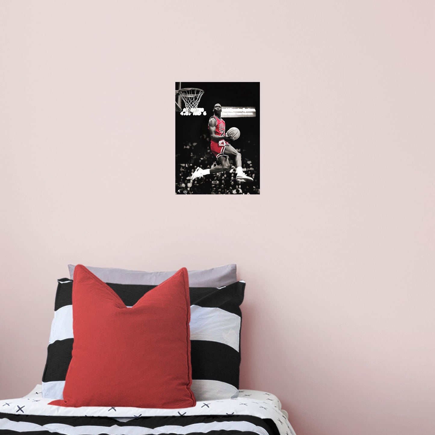 Chicago Bulls: Michael Jordan Air Poster - Officially Licensed NBA Removable Adhesive Decal