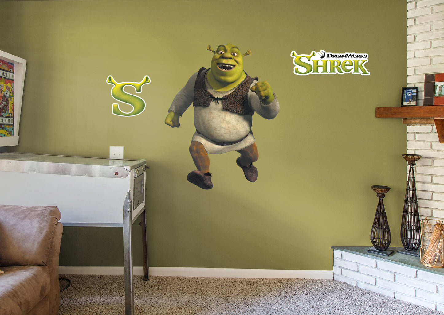 Shrek: Shrek Running RealBig        - Officially Licensed NBC Universal Removable     Adhesive Decal