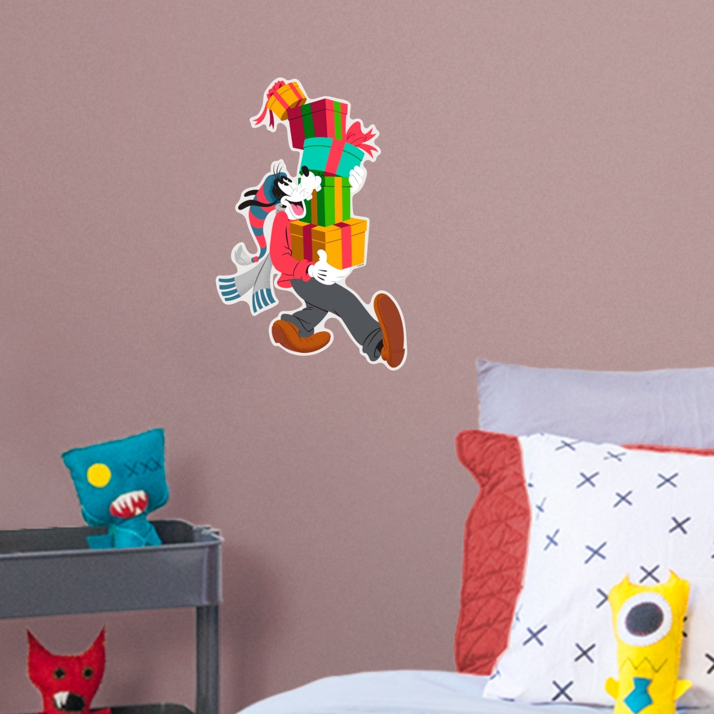 Festive Cheer: Goofy Holiday Real Big - Officially Licensed Disney Removable Adhesive Decal
