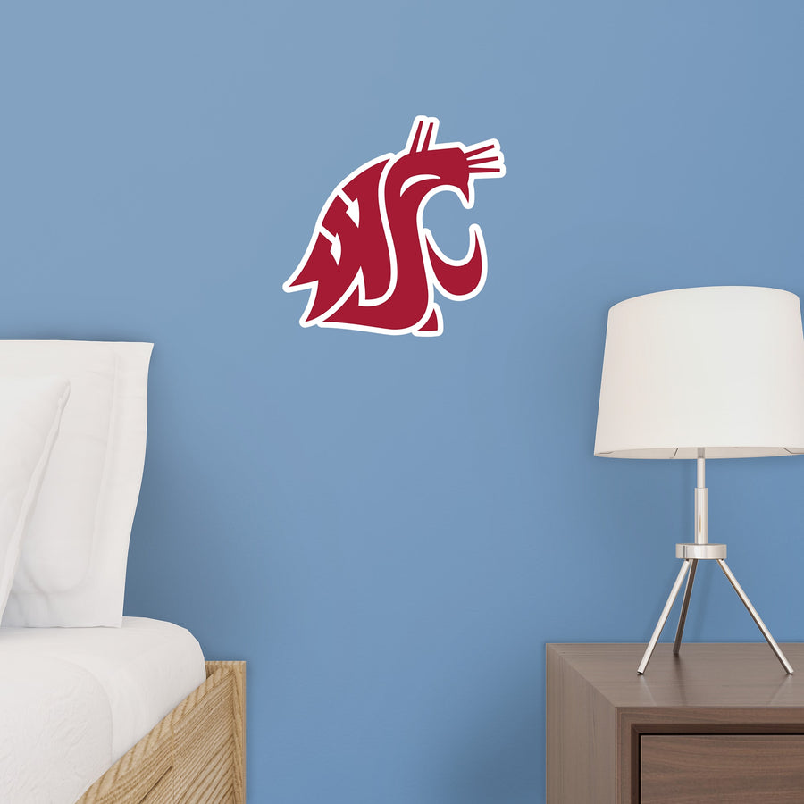 Washington State Cougars - RealBig Logo Collection - Official NCAA - Reusable Vinyl Wall Decals