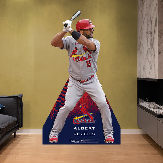 St. Louis Cardinals: Albert Pujols 2022 Stand Out Life-Size   Foam Core Cutout  - Officially Licensed MLB    Stand Out