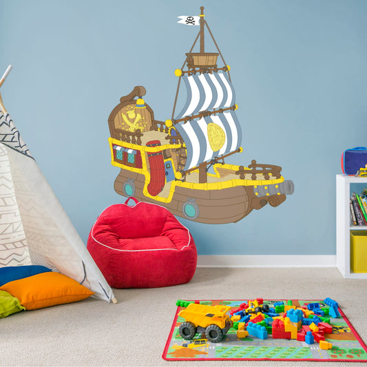 Jake and the Neverland Pirates: Bucky the Pirate Ship - Officially Licensed Disney Removable Wall Decal