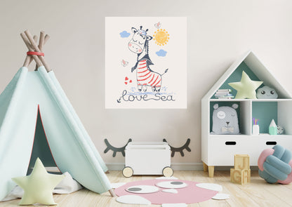 Nursery:  Love Sea Mural        -   Removable Wall   Adhesive Decal