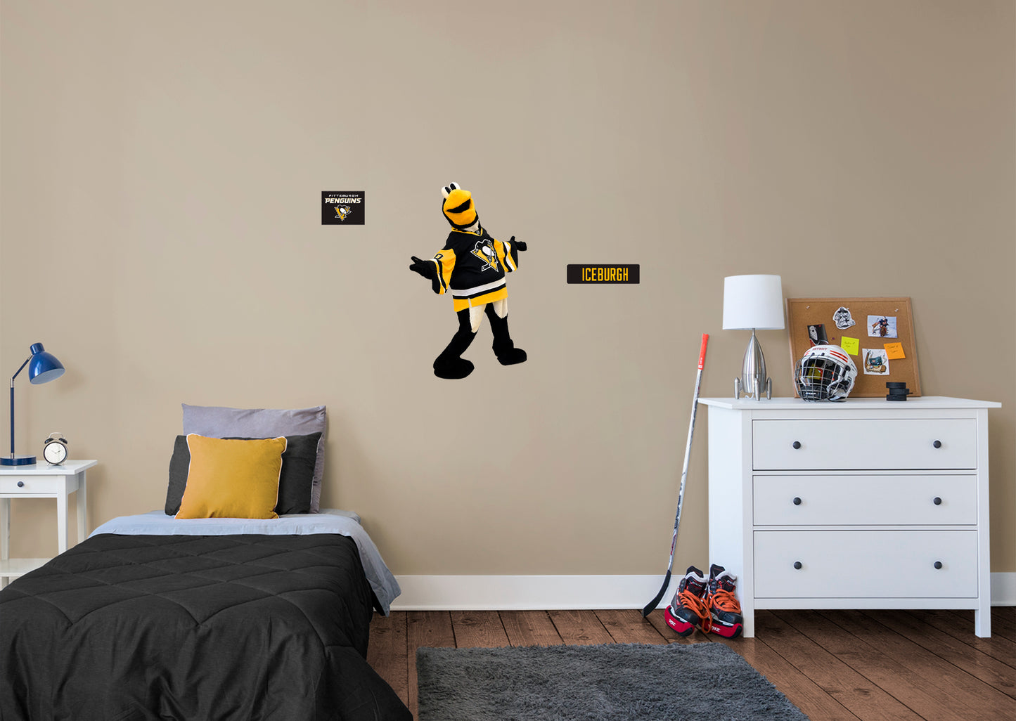 Pittsburgh Penguins: Iceburgh  Mascot        - Officially Licensed NHL Removable     Adhesive Decal