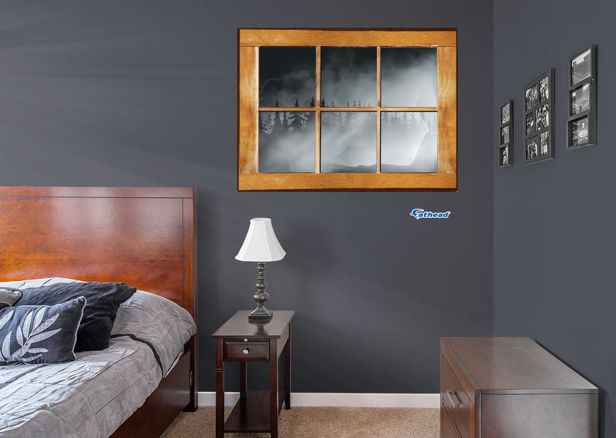 Halloween:  Foggy Icon Instant Windows        -   Removable     Adhesive Decal