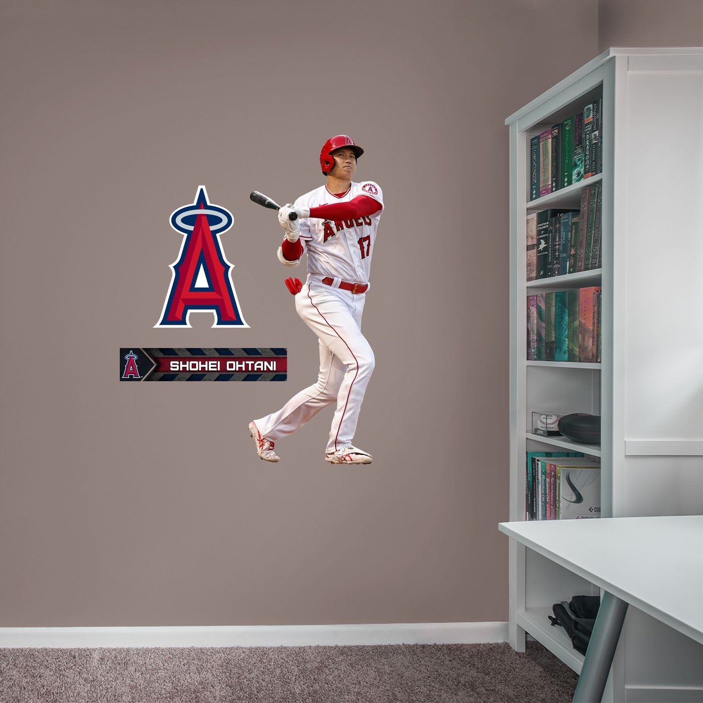Los Angeles Angels: Shohei Ohtani  Swing        - Officially Licensed MLB Removable     Adhesive Decal