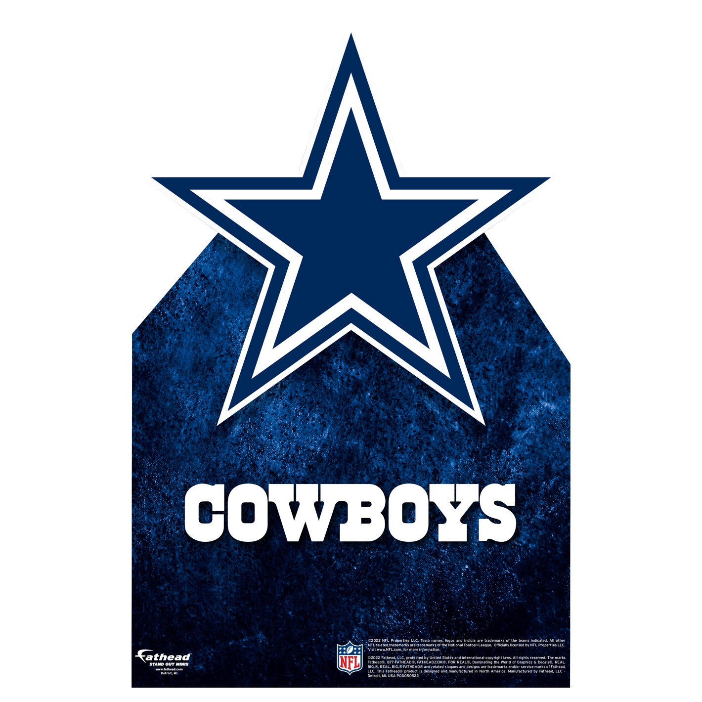 Dallas Cowboys: Logo Mini Cardstock Cutout - Officially Licensed NFL S ...