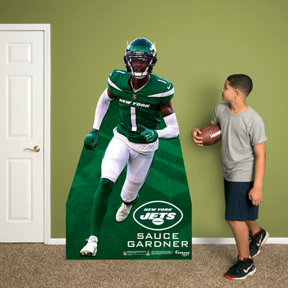 New York Jets: Sauce Gardner 2022  Life-Size   Foam Core Cutout  - Officially Licensed NFL    Stand Out