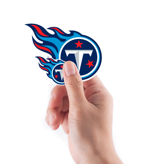 Sheet of 5 -Tennessee Titans:   Logo Minis        - Officially Licensed NFL Removable Wall   Adhesive Decal